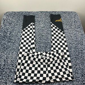 Indianapolis Motor Speedway Leggings Womens Large Checkered Flag Stretch Racing